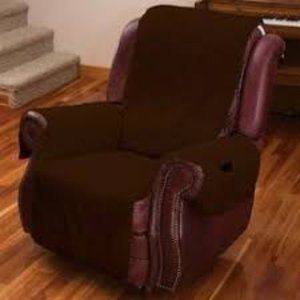 NEW Brown Fleece Recliner Chair Cover